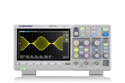 Siglent Technologies SDS1202X-E osciloscopio digital de 200 mhz y 2 canales gris