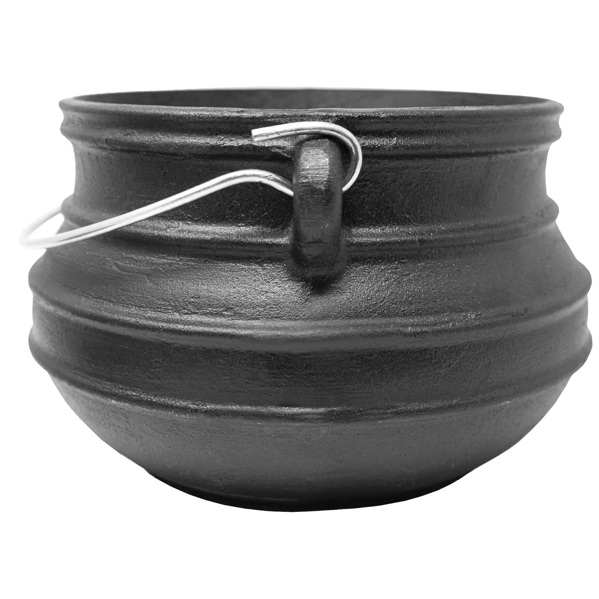 Platpotjie "Beefalo" #2 de hierro fundido, Cazuela tradicional sudafricana de hierro fundido, una variación del horno holandés con tapa y patas, Capacidad: 6 litros