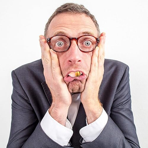 Miniatura 4 de Boao 24 piezas de dientes de vampiro falsos divertidos Gnarly Gag dientes de abril día de los inocentes, broma fea, dentadura, dentadura, divertido