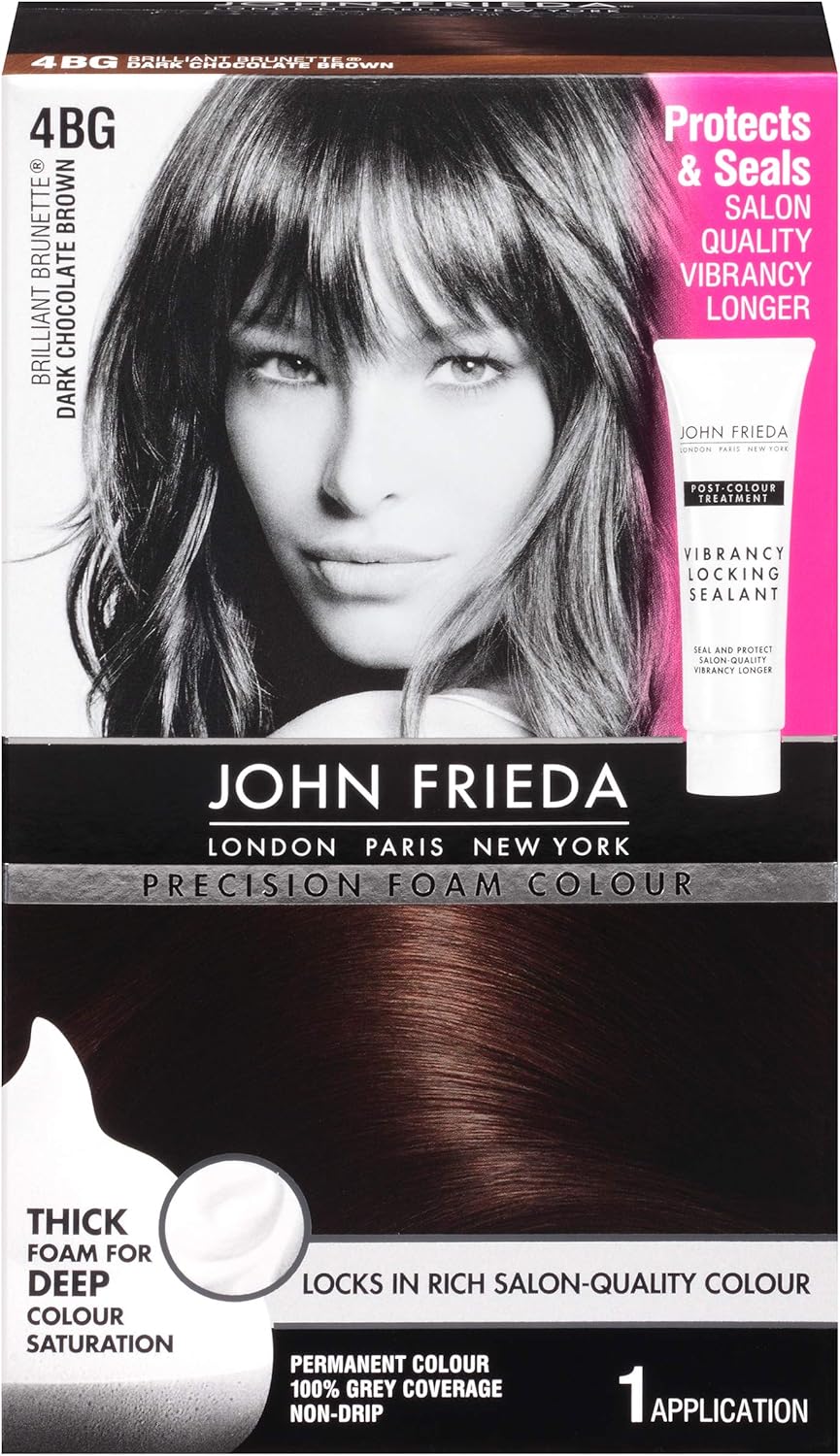 John Frieda Precision Foam Hair Colour, Dark Chocolate Brown 4BG