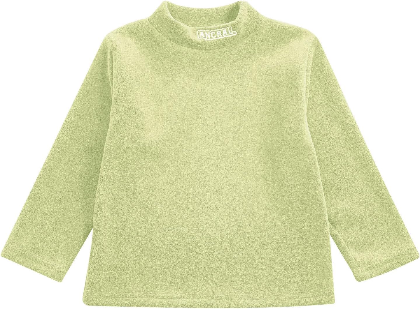Kids Boys Girls Thermal Underwear Top Long Sleeve Sweater Turtleneck T-Shirt Fleece Undershirt Warm Clothes