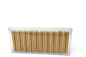 Vrinda® Set of 20-4" Mini Gold Chime Candles