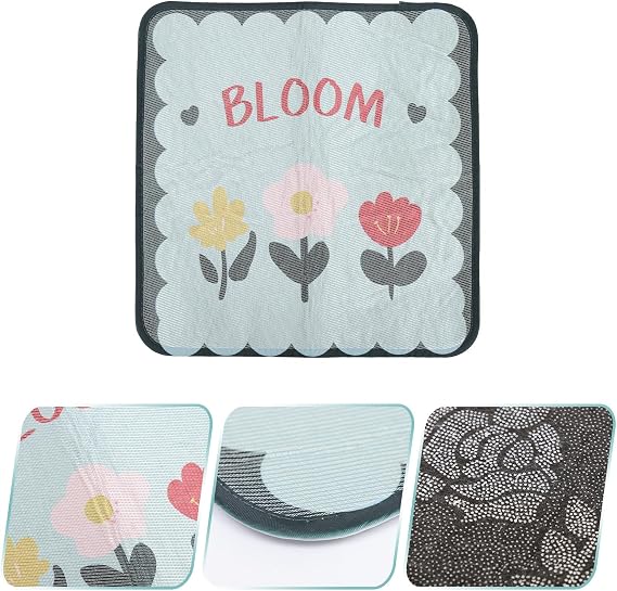 Cartoon Design Ice Silk Cushion Cooling Seat Mat for Office Breathable Chair Pad Summer Comfortable Seats Cooler Pads