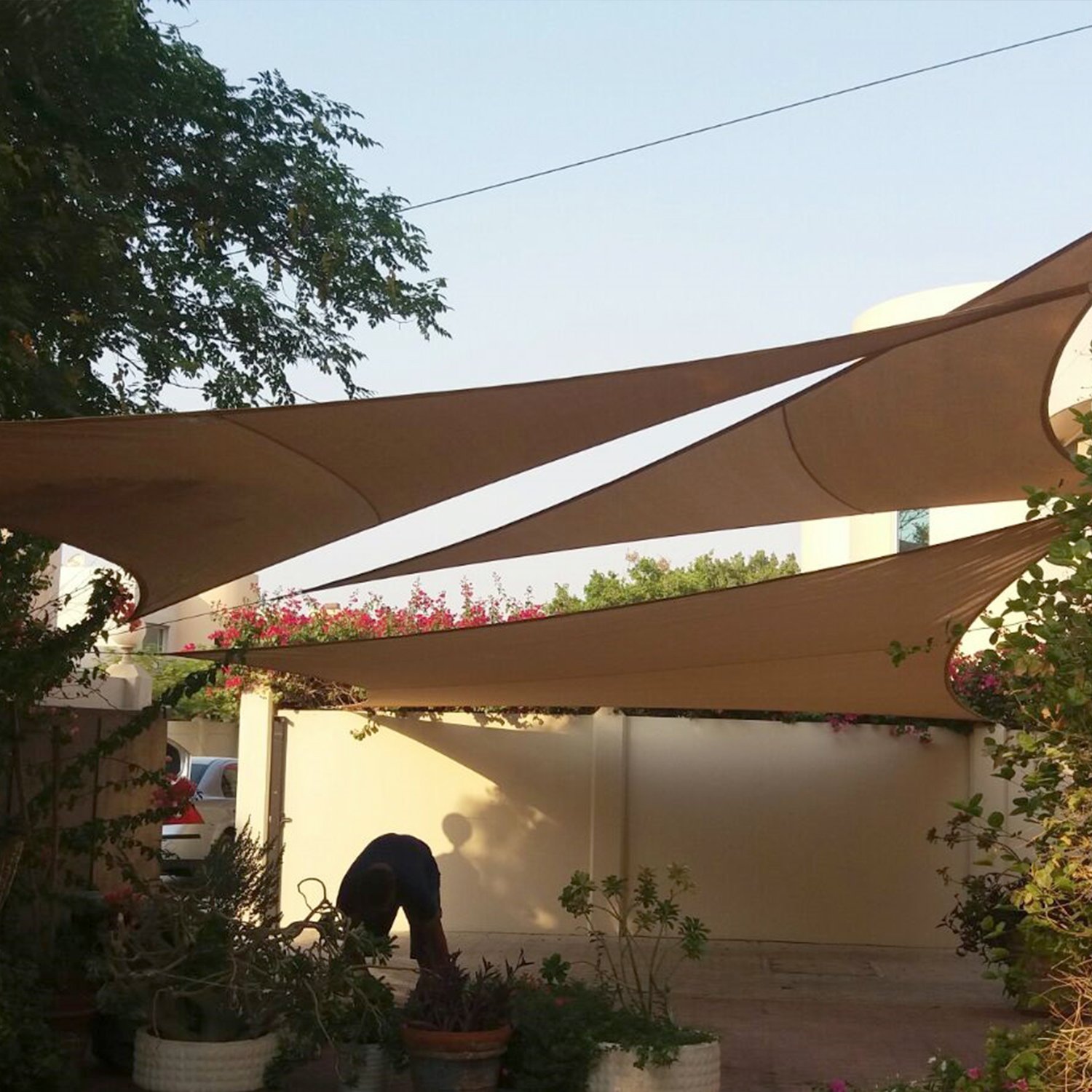 E&K Sunrise - Toldo Parasol Triangular De 12 X 12 X 12 Pies, Bloquea Los Rayos UV, Para Pérgola, Patio, Jardín, Al Aire Libre (verde) | Compra Online En Yaxa