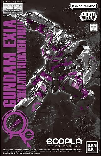 BANDAI Evento limitado MG 1100 Gundam Exia Color de RecirculaciónPúrpura Neón Traje Móvil Gundam 00 (Doble O)