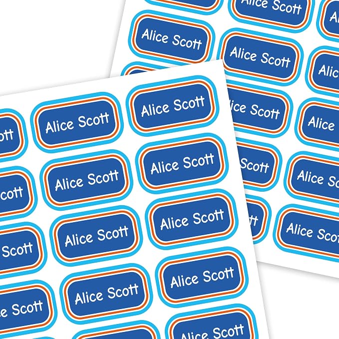 Amazon.com : Color Stick On Name Tags 160pcs - Clothing Labels for ...