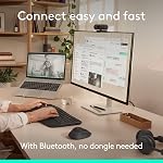 Logitech Signature Comfort Plus M850 L Wireless Mouse, Bluetooth Mouse with Palm Cushion, Silent Clicks, 24-Month Battery, Customizable Buttons, for Windows, Mac, iPad - Graphite