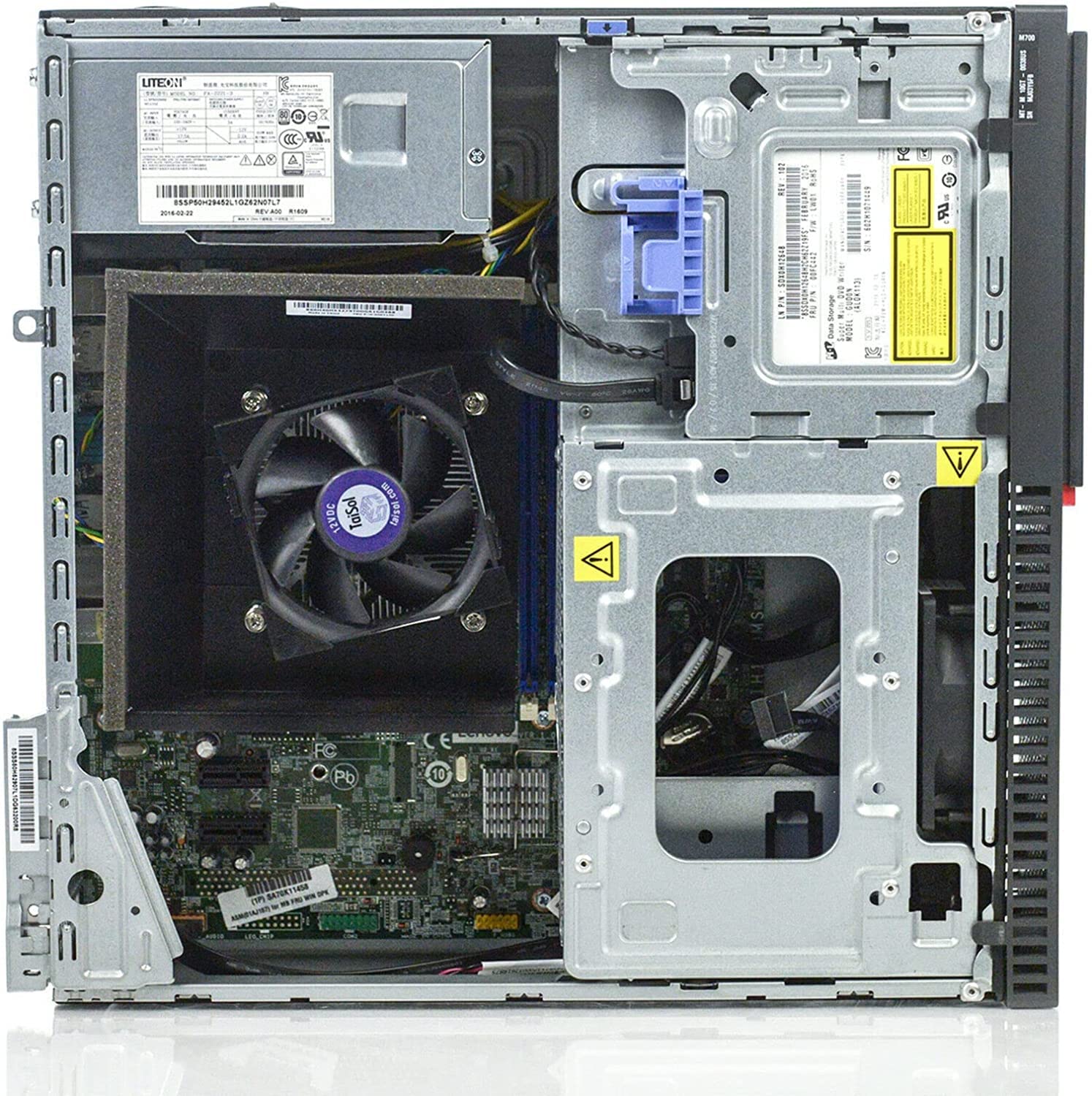 Lenovo M700 SFF komputer stacjonarny, procesor Intel Core i7-6700T, 8 GB RAM, dysk SSD 240 GB, odtwarzacz DVD, Windows 10 Professional (odnowiony)