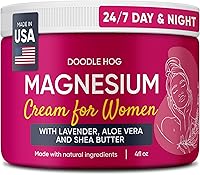 Vista 1 de DOODLE HOG Magnesium Cream for Women Lavender Scent - Soothing Relief & Relaxation with Calendula, Aloe Vera, Shea Butter - Topical Magnesium Cream