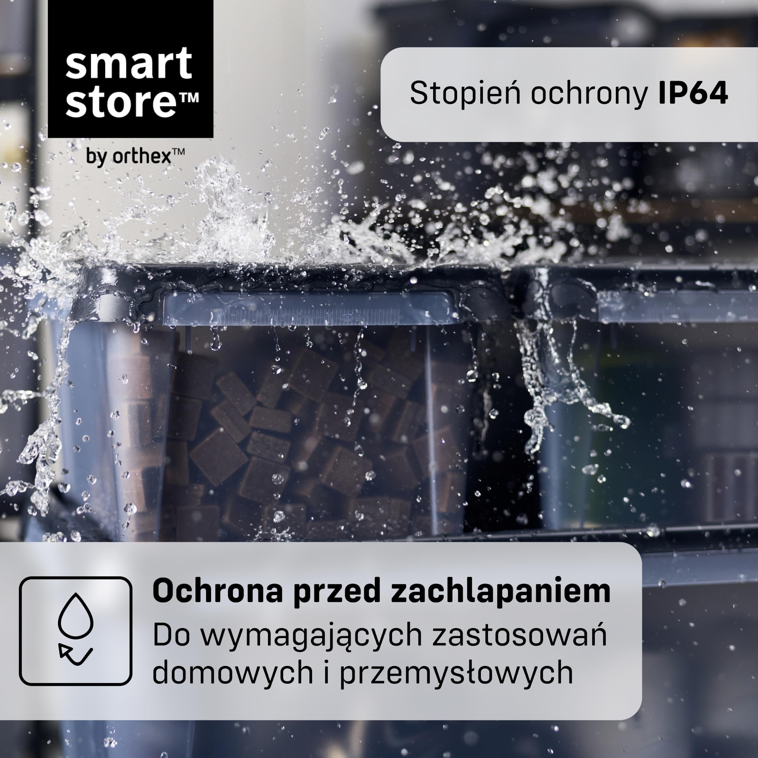 SmartStore Pojemnik z Pokrywą 13 L I Zestaw 7 szt. Sztaplowalny I 40 x 30 x 20 cm I Wodoodporny, Pyłoszczelny I Garaż Piwnica Strych I Made in Sweden, 10 Lat Gwarancji