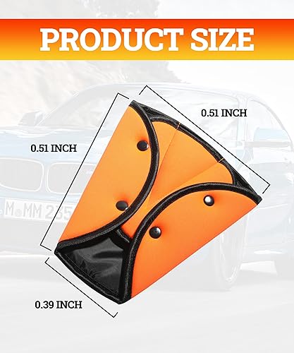 Miniatura 2 de Paquete de 2 ajustadores de cinturón de seguridad para niños, almohadilla protectora de ajuste de cinturón de seguridad triangular, almohadillas de