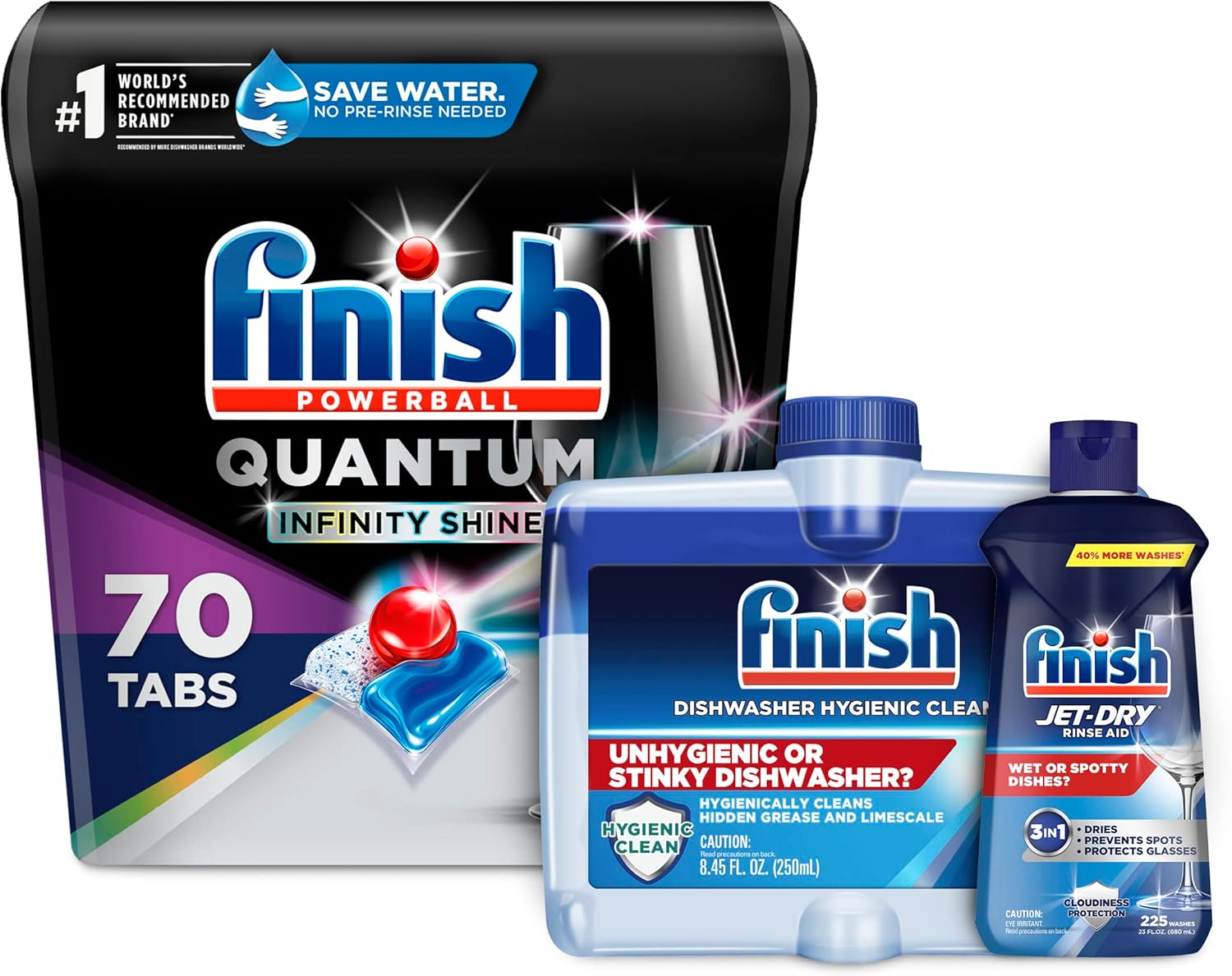 Bundle of Finish Quantum Infinity Shine 70 Count