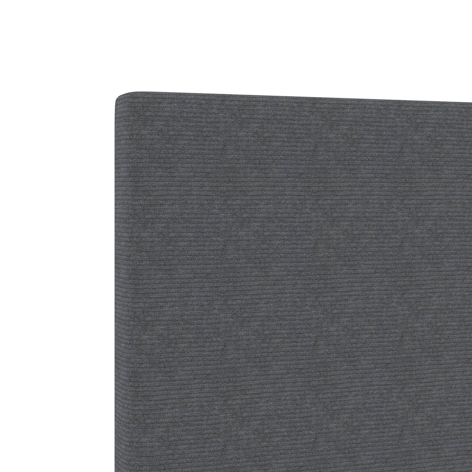 Brokky 3338030 Testiera LED Design Semplice Grigio Scuro 80 cm Tessuto Corduroy di Testata in Legno,Testata Letto Matrimoniale Muebles Dormitorio Spalliera Letto Testiere per Letto Matrimoniale