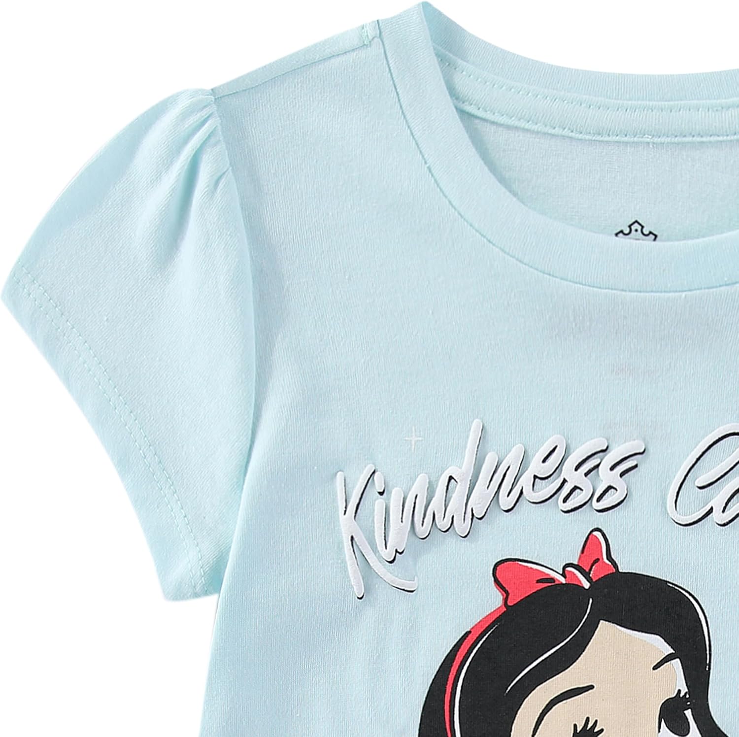 Disney Princess Moana Frozen Girls Short Sleeve Shirt and Tulle Skirt with Headband Set for Toddler and Big Kids - Image 3