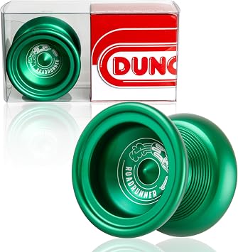 Duncan Toys Roadrunner Yo-Yo, Unresponsive Expert Level Yo-Yo, Concave Bearing and Aluminum Body, Green