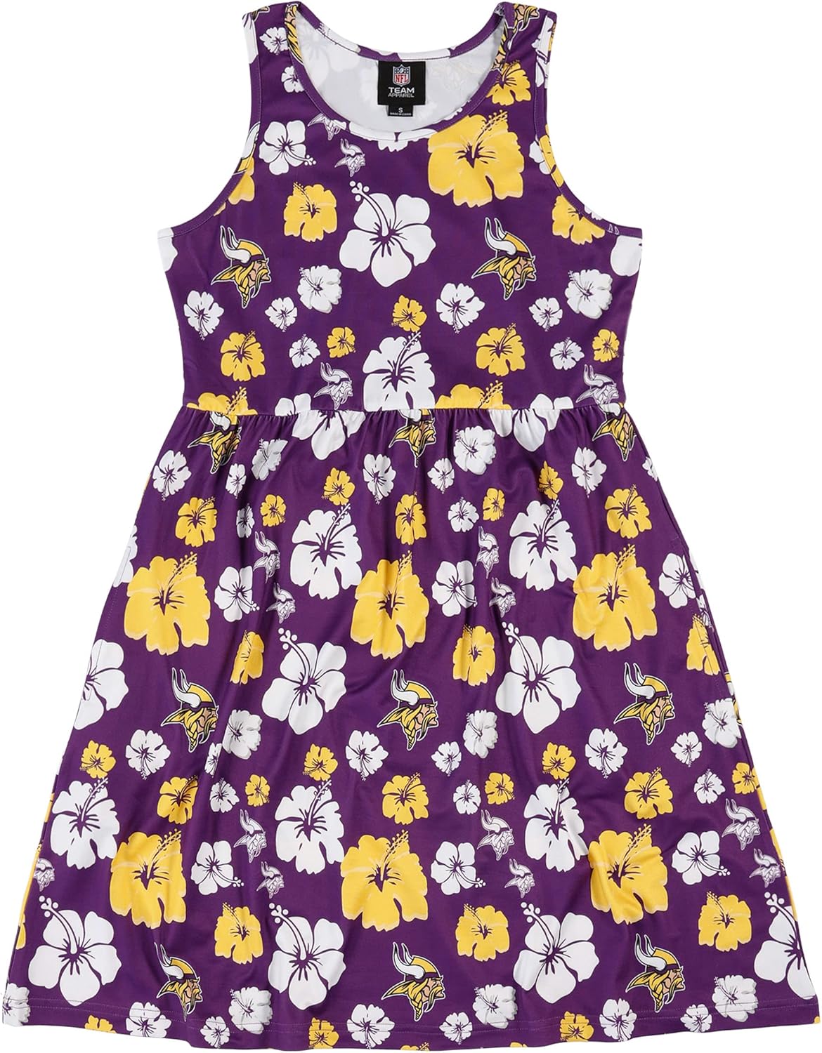 FOCO Minnesota Vikings NFL Womens Fan Favorite Floral Sun Dress