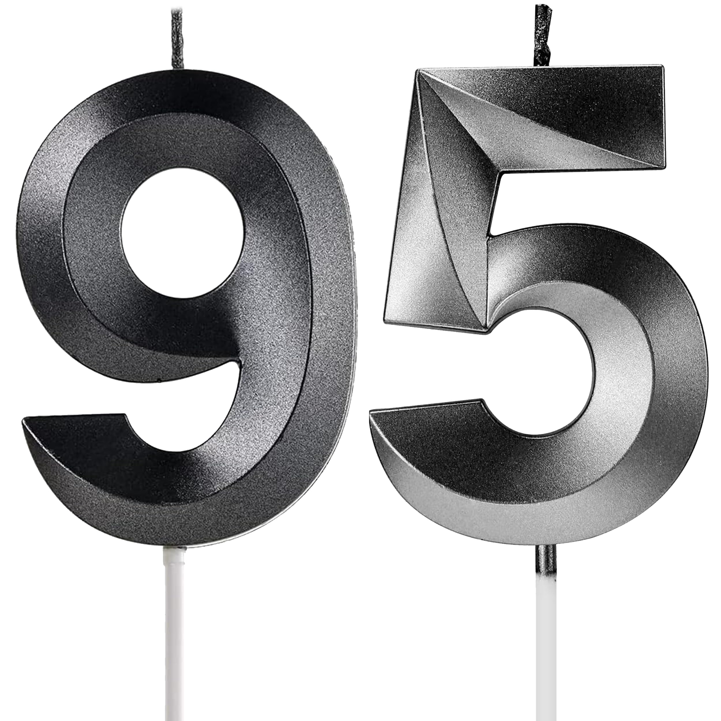 Birthday Candles Number Candles Age Year for Cakes Happy Birthday 3D Designed Wedding Anniversary Party Cake Topper Decorations