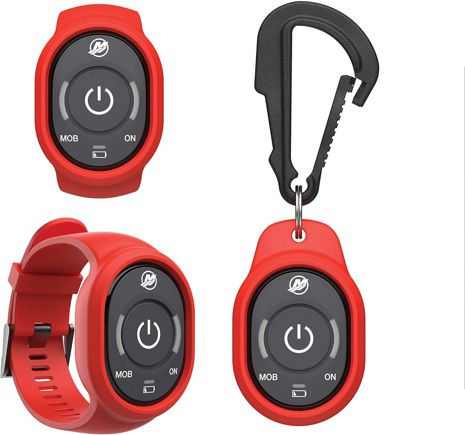 Wearable Fob Kit - Mercury SmartCraft Engines - Captain Fob, Wristband & Carabiner Clip - 8M6007943