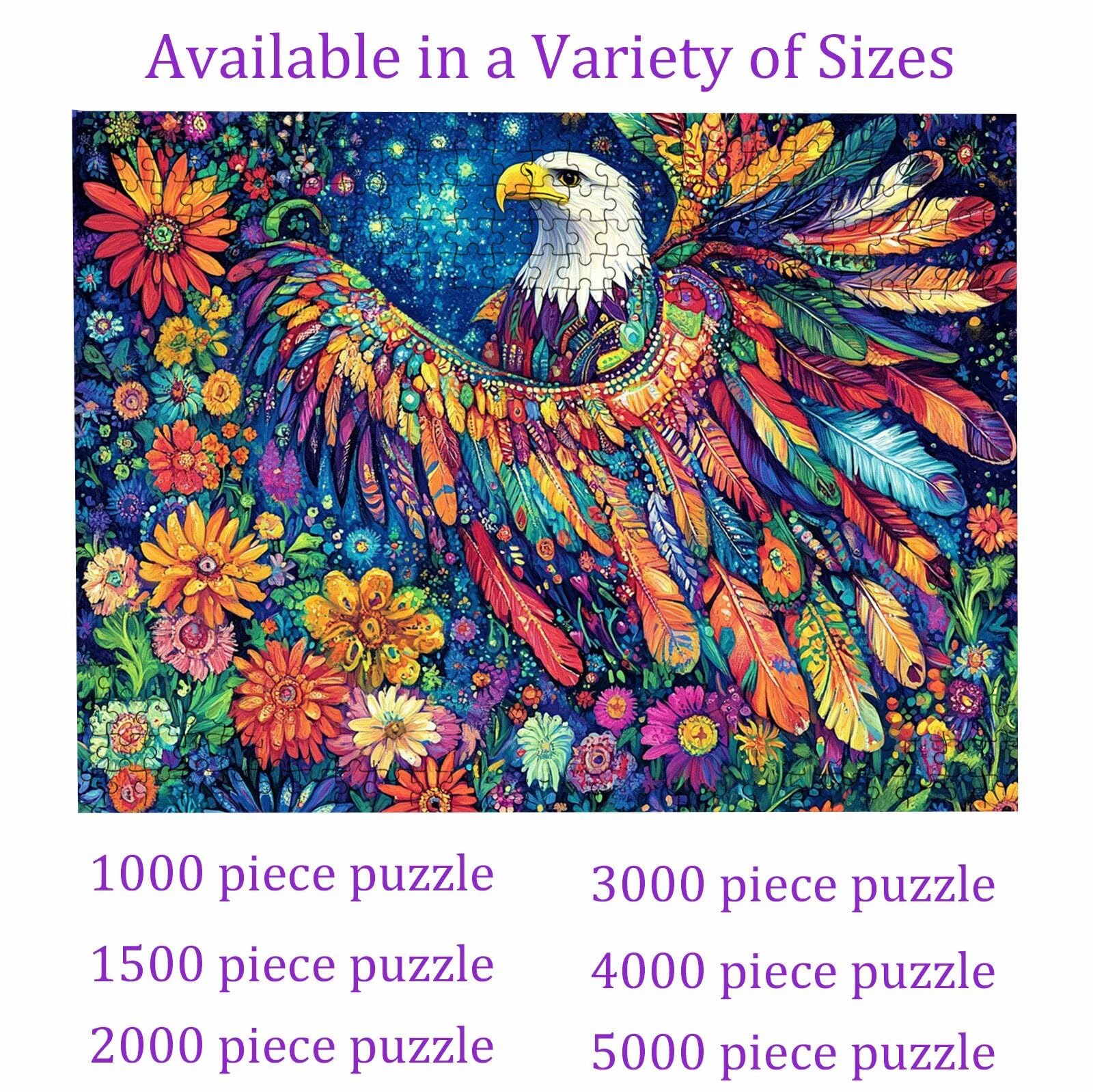 Puzzle 2000 sztuk | Puzzle w kolorze zwierząt 2000 sztuk dla dorosłych | Idealnie pasują | bez kurzu | Drewniane puzzle dla całej rodziny | Puzzle XL dla ekspertów | Prezent dla kobiet W3H-526
