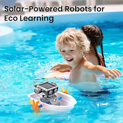 Miniatura 3 de AoHu Kit de robot solar científico 12 en 1 para niños STEM educativo DIY juguetes de construcción con energía solar juego de experimentos para niños