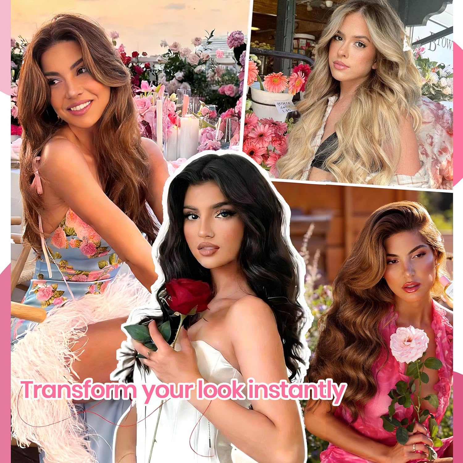 Clip in Hair Extensions Real Human Hair, 20inch 110g/3.8oz, Invisible Remy Human Hair Extension Clip ins for Women, Seamless Straight 8pcs Double Weft, #1B Natural Black