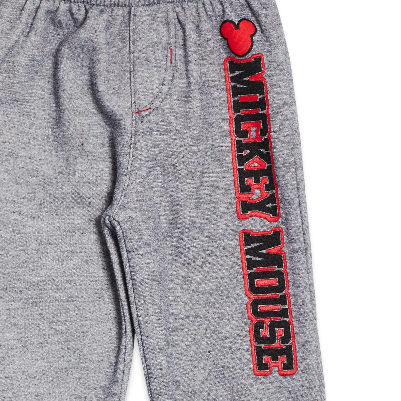 Disney Myszka Miki Boże Narodzenie polarowy sweter z kapturem i spodnie do joggingu strój zestaw od noworodka do dużego dziecka rozmiary (0-3 miesięcy - 14-16)