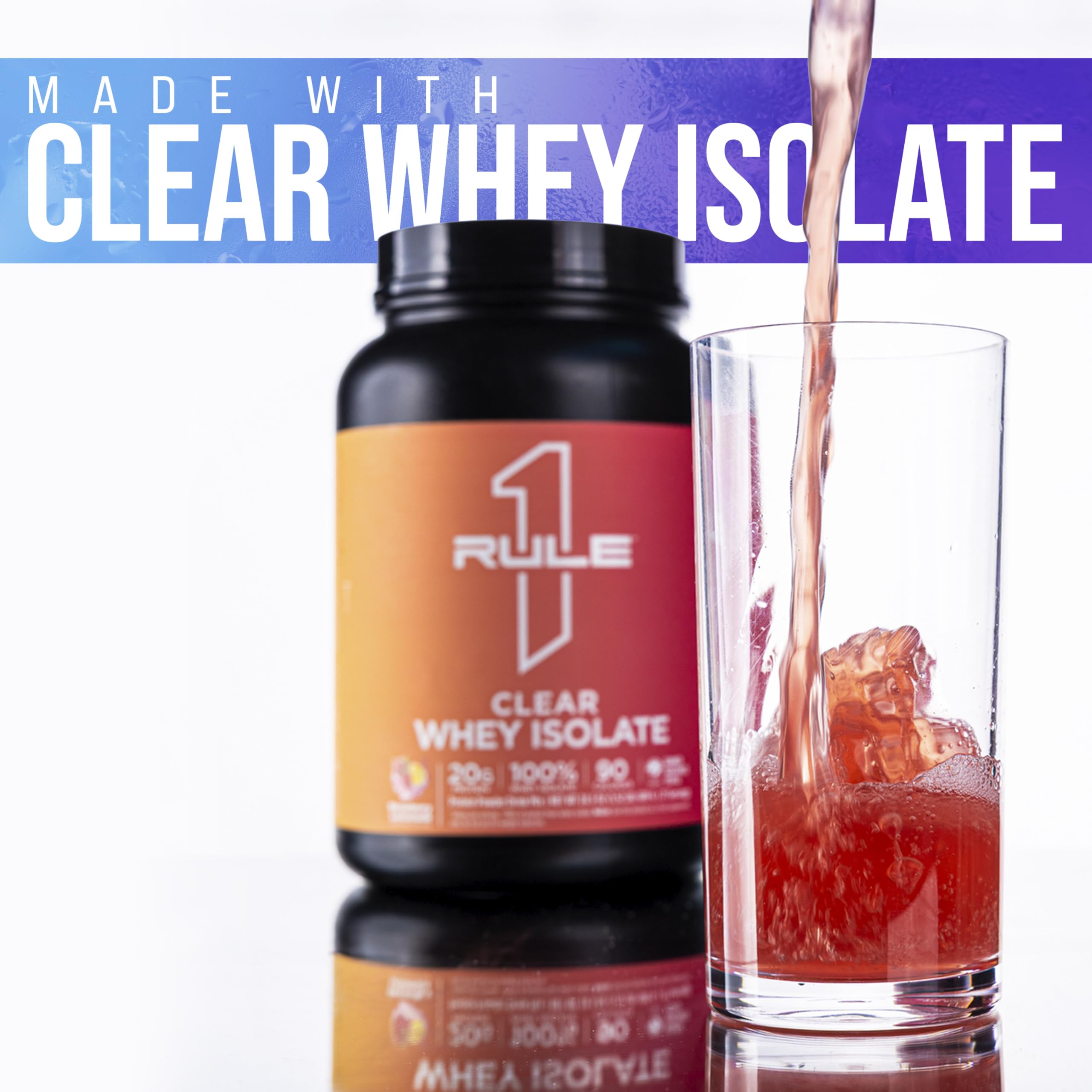 Rule1 R1 Clear Isolate (689g) Blue Raspberry - Eiweiße - Klares Protein