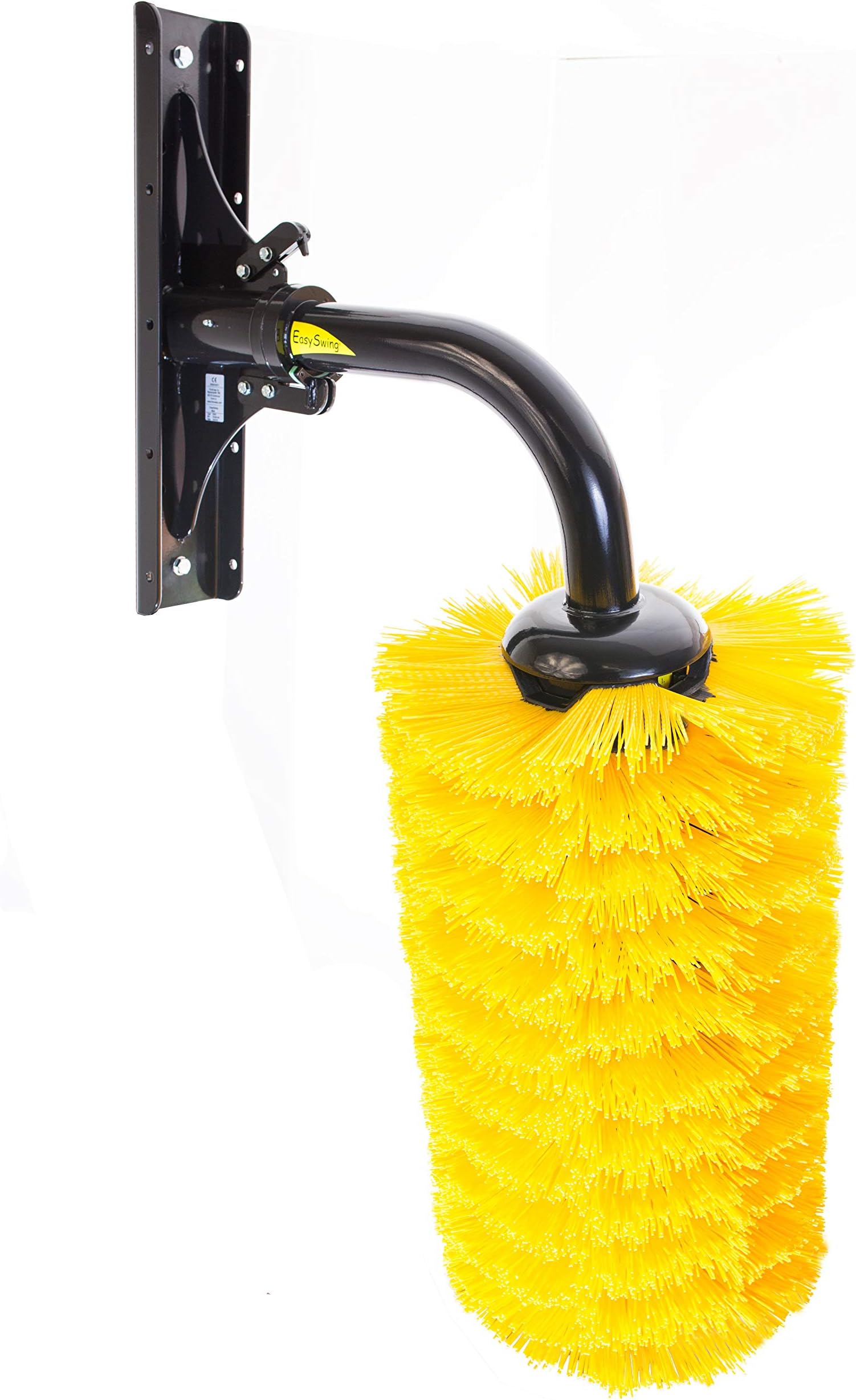 Cow Brush - Large - Yellow Comfort Cattle Brush and Scratcher for Cows, Horses, Goats and other Livestock - Strong Enough for Bulls