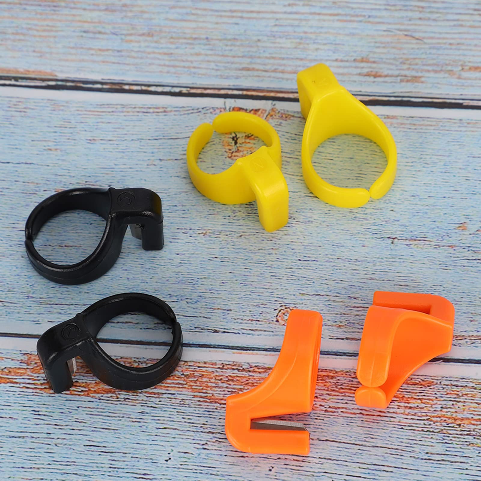 Sewing Cutting Thread Cutter Ring, Embroidery Thread Cutter Thread Cutter Ring Finger Knife Ring Made of Sk5 for Long Term Use for Friends Weaving