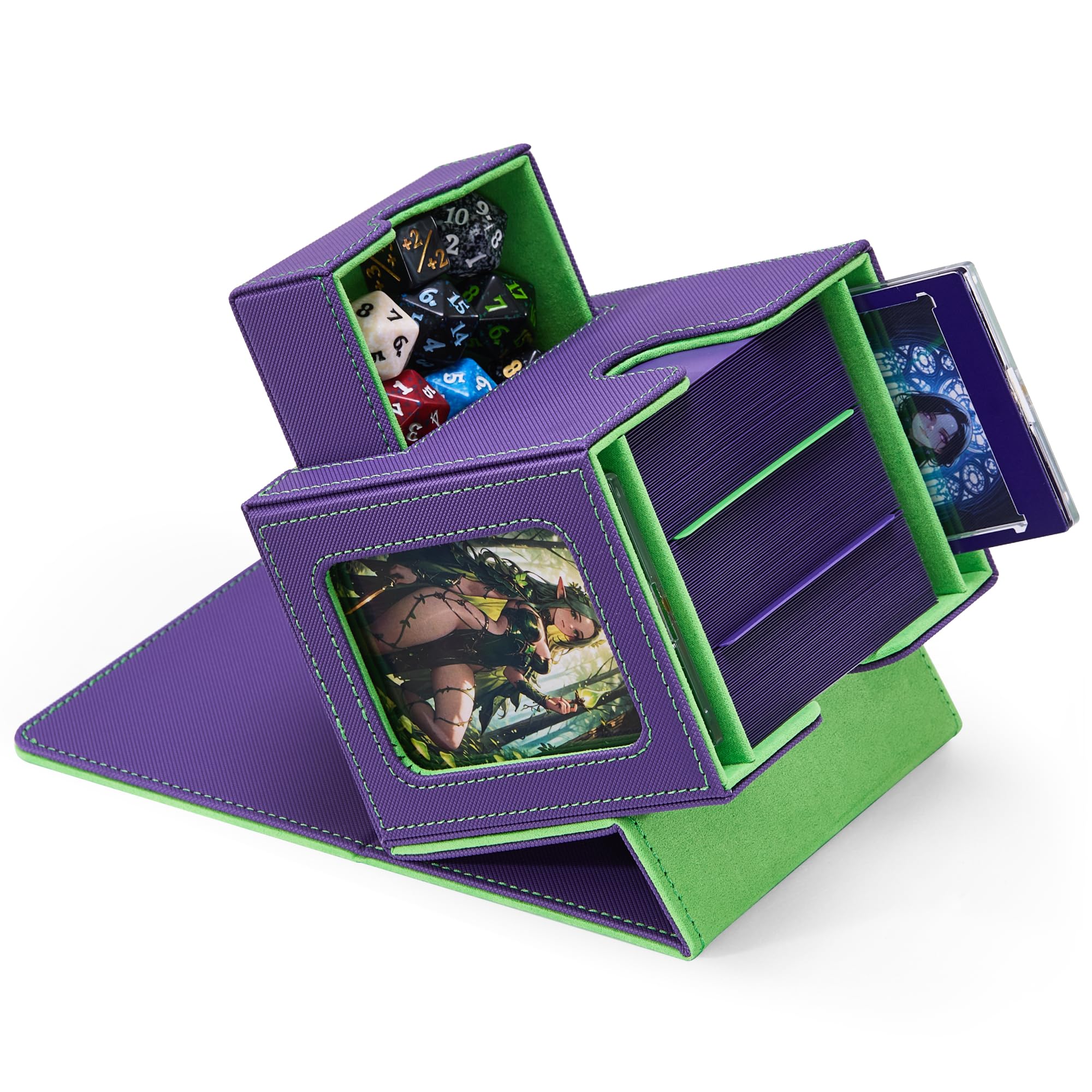 Zettokete MTG Commander Deck Box with Dual Commander Display
