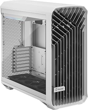 Fractal Design Torrent (White Clear TG) Gaming Case w/Clear Glass Windows, E-ATX/SSI-EEB, 5 Fans, Fan Hub, RGB Strip on PSU Shroud, Front Grille, USB-C