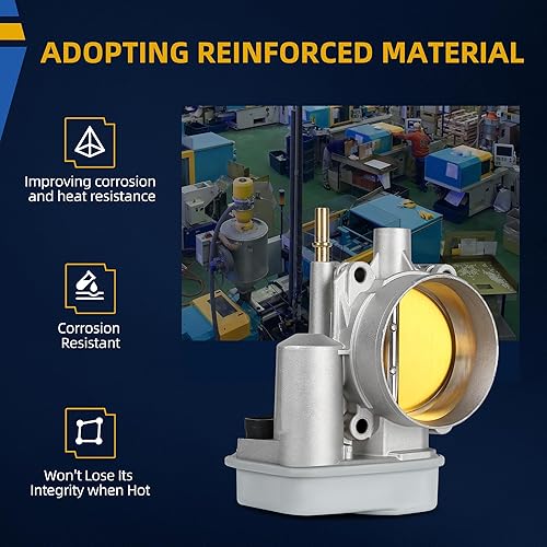 Miniatura 20 de DWVO Cuerpo del acelerador compatible con Ford F-150 2004-2010, Expedition 2005-2014, Lincoln Navigator 2005-2014, Ford F-250 F-350 Super Duty