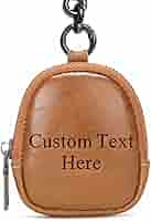 Amazon.com: Personalized Leather Coin Pouch with Zipper, Coin