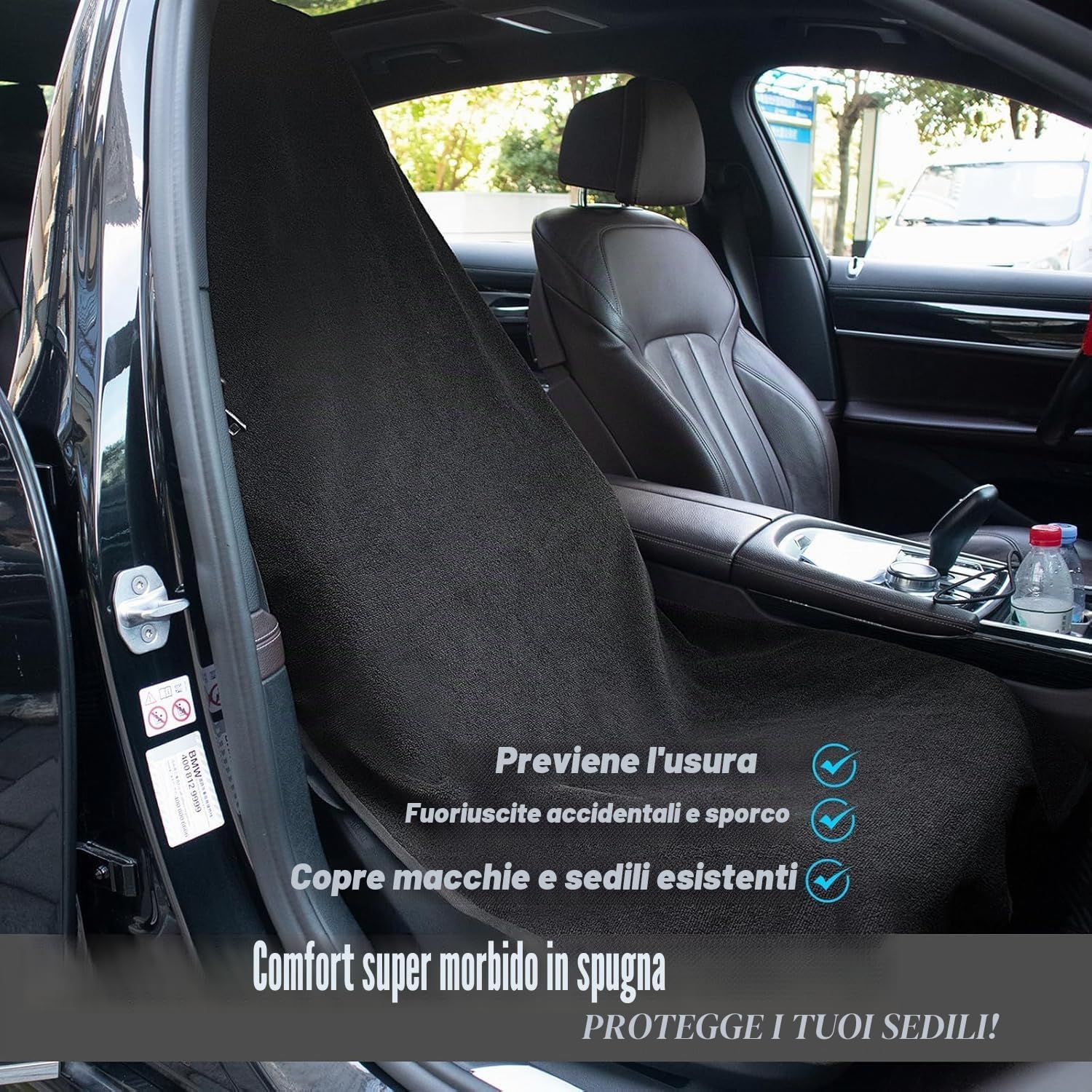 Einesin Coprisedile Auto Impermeabile Antisudore Antiscivolo per Sedili Anteriori Universale Lavabile