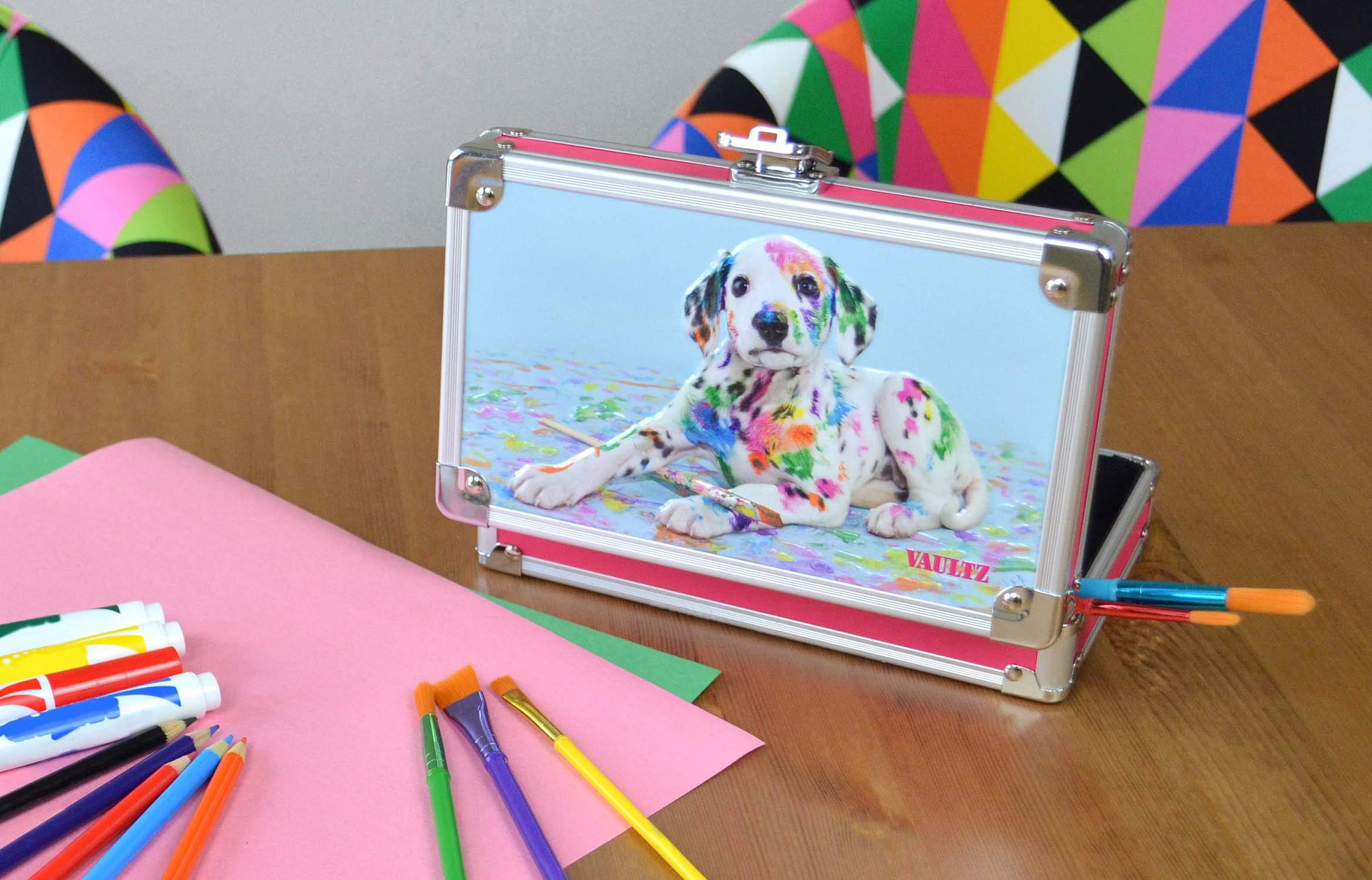 Vaultz Locking Utility box, Next camo Pink (VZ00692) 1 Confezione Painted Puppy