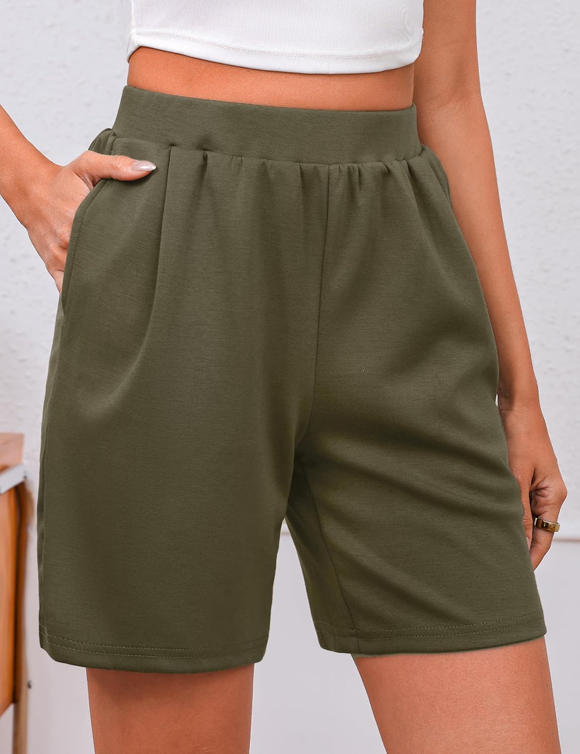 Quenteen Womens Air Layer Shorts Casual Summer Loose Athletic Short Lounge Running Shorts with Pockets - Image 6