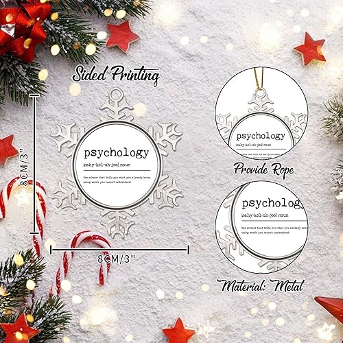 Miniatura 9 de Y'all Noun Definition Adorno de Navidad de copo de nieve de recuerdo Y'all de metal copo de nieve adornos de Navidad Y'all Diccionario Obra de Arte