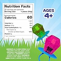 Vista 2 de Ring Pop - Paquete variado de piruletas individuales envueltas para el regreso a clases a granel – 20 piruletas con sabores surtidos – Dulces