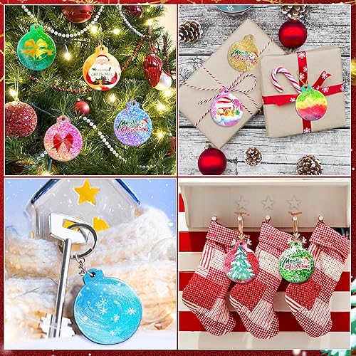 Miniatura 7 de FEBSNOW 4 moldes de resina redondos de resina de silicona con cuerdas, moldes de fundición de resina epoxi para moldes de resina de resina de