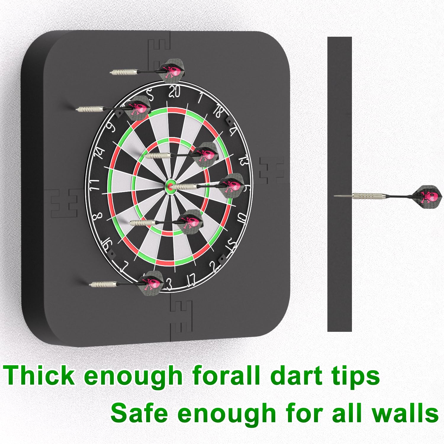 Dartscheibe Schutzring, strapazierfähiger Eva-Dartboard-Wandschutz für alle Dartboards in Standardgröße