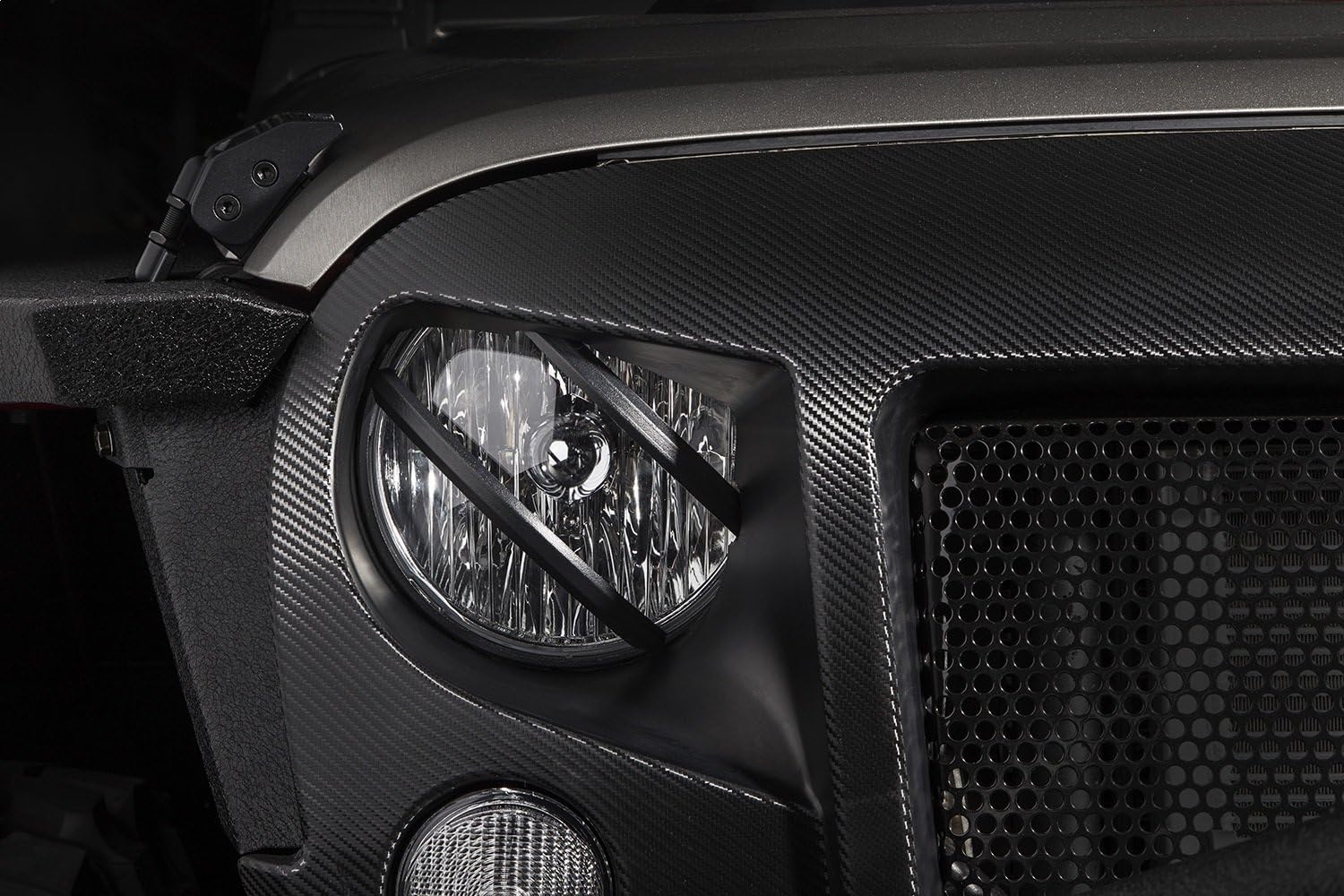 Rugged Ridge Headlight Elite Euro Guards for Jeep Wrangler JK/JKU | Pivotal | 11230.13 | Fits 2007-2018 Jeep Wrangler JK/JKU