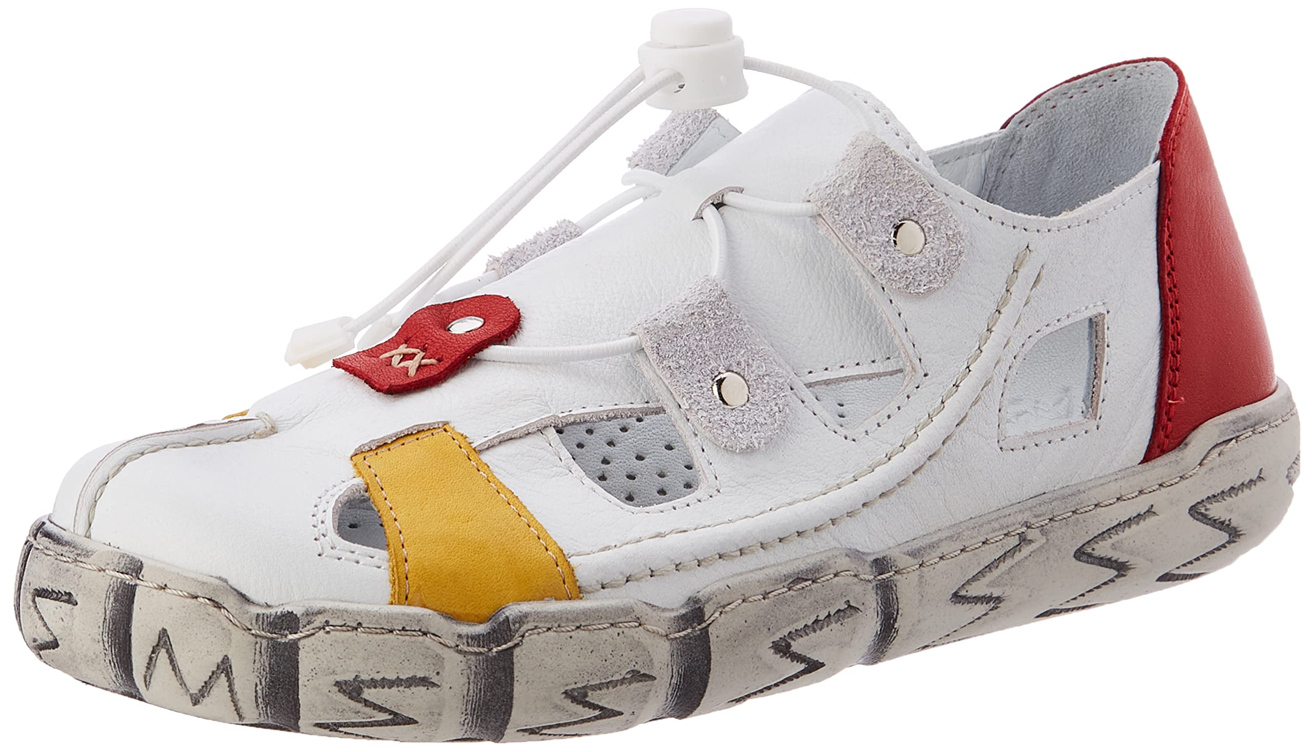 Andrea Conti Women's Trainers, White/Lemon/Chilli, 36 EU, White Lemon Chilli, 4 UK