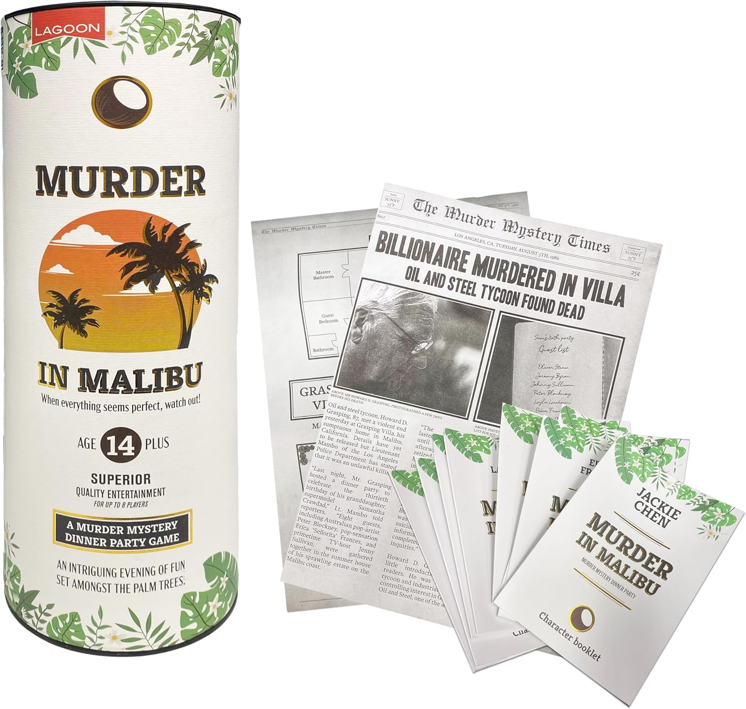 Lagoon Group University Games Murder in Malibu Murder Mystery Game