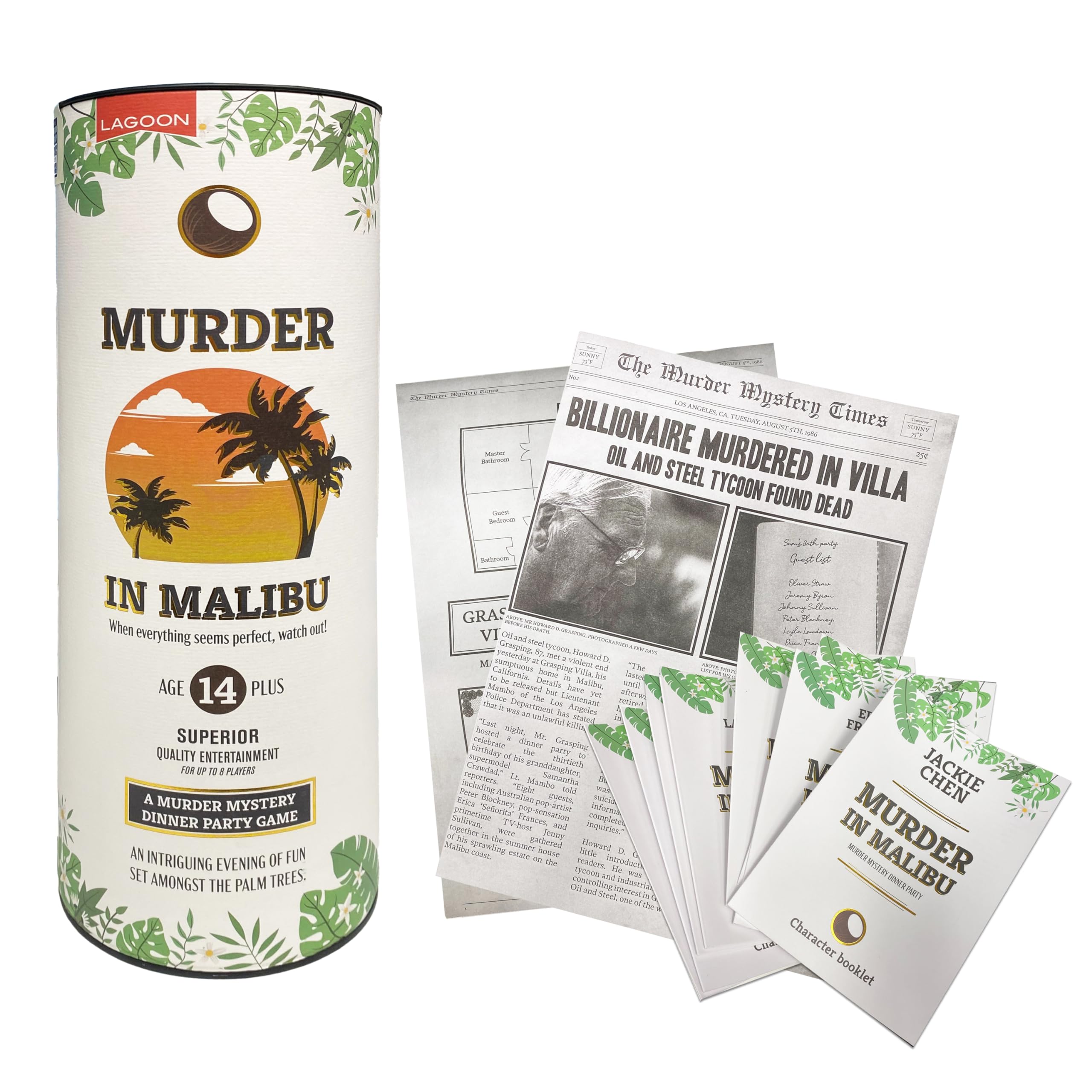 University Games Murder in Malibu Murder Mystery Game