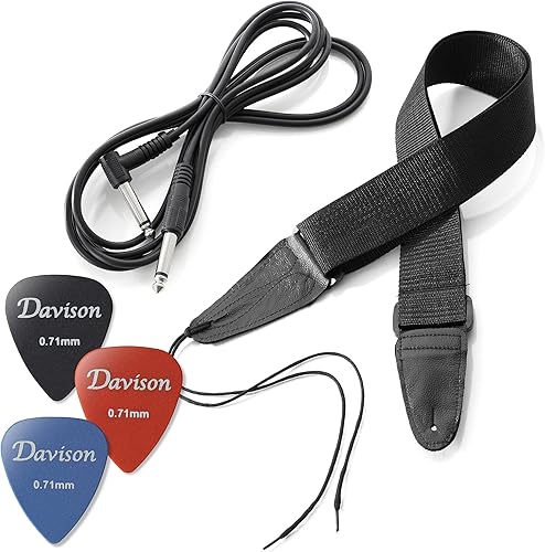 Miniatura 7 de Guitarra eléctrica color rojo de tamaño completo con amplificador, caja y accesorios, paquete inicial para principiantes