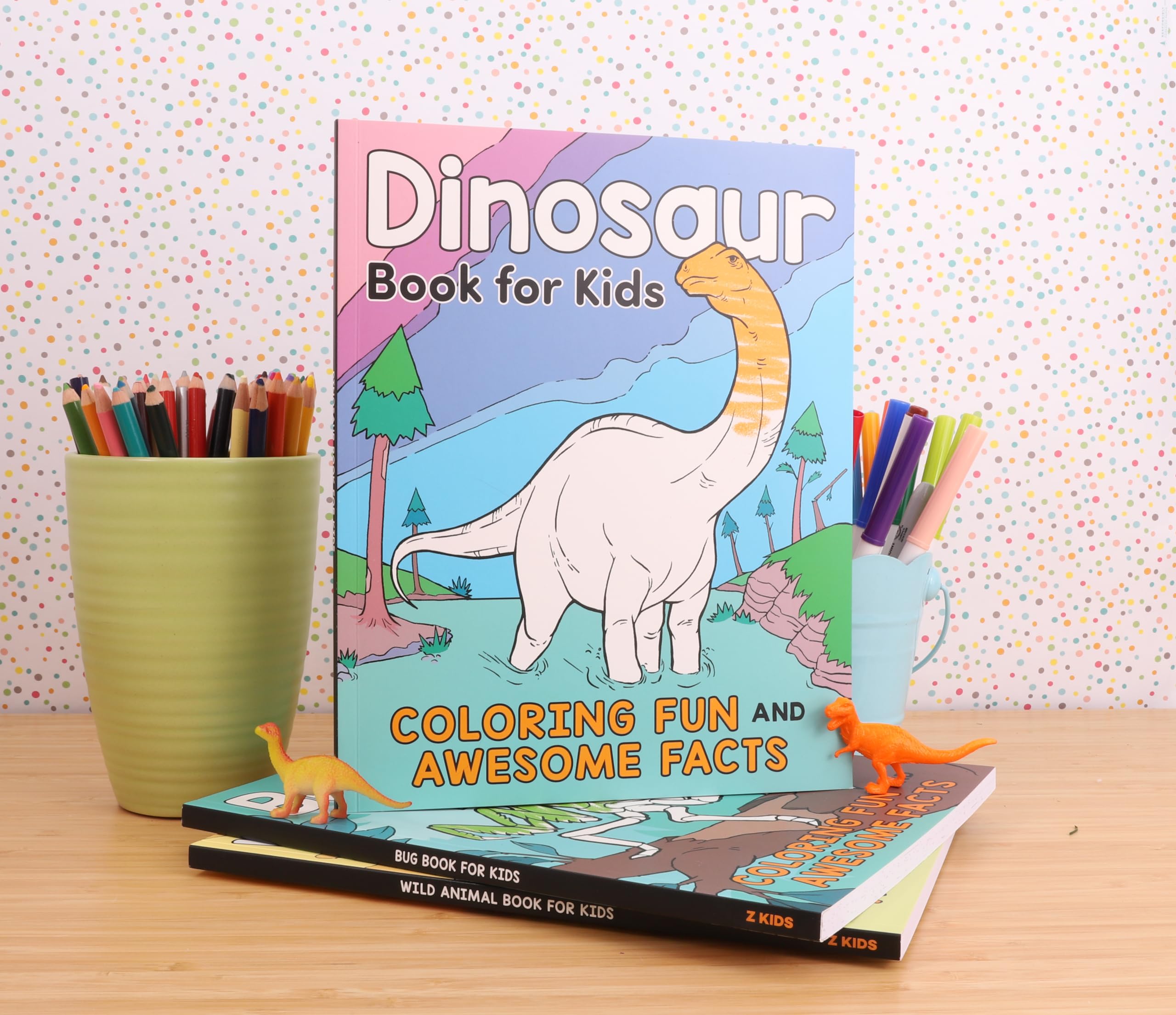 Coloring Book Box Set: 3 Books for Coloring Fun and Awesome Facts about Dinosaurs,Bugs,and Wild Animals(Perfect Gift for Kids Ages 3-7) (A Did You Know? Coloring Book) - Image 8