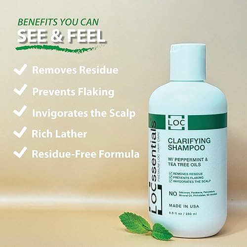 Miniatura 8 de Paquete de champú y acondicionador de cuero cabelludo saludable para rastas, champú clarificador profesional y acondicionador estimulante del cuero