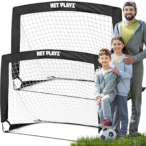 Red de fútbol para porterías de fútbol, porterías de fútbol emergentes para niños para práctica y entrenamiento en el patio trasero, juego portátil