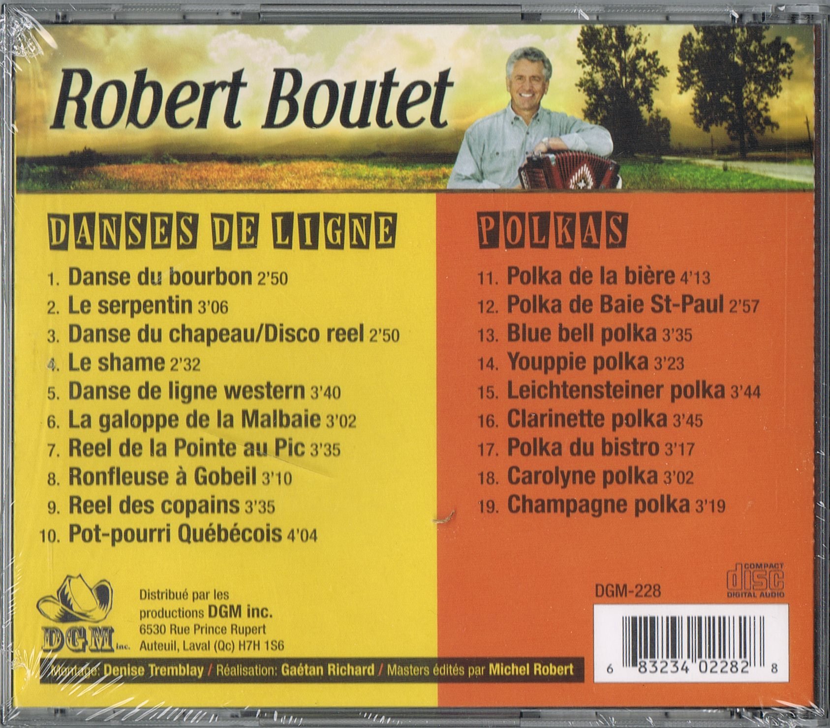 Danses de Ligne & Polkas, 19 Succes - Robert Boutet [Audio CD] Robert Boutet