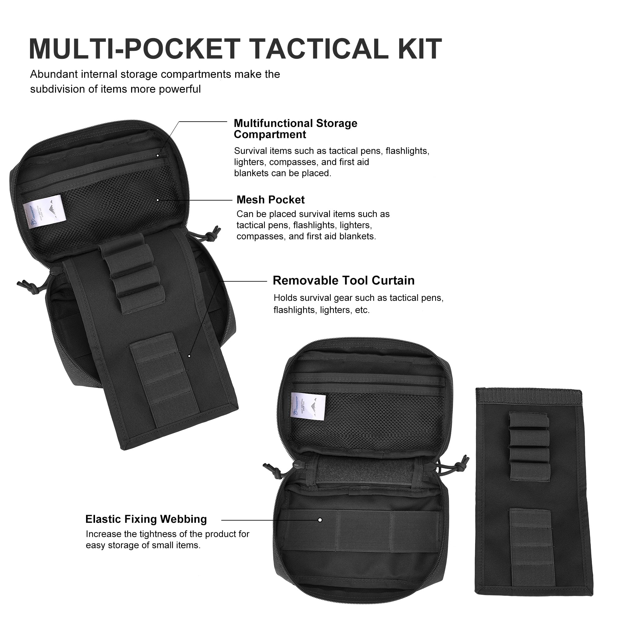Mardingtop Tactical Tasche, Taktische Pouch Utility Taktische Zubehör, EDC Pouch für Laufen, Radfahren,Camping und für andere Outdoor-Aktivitäten